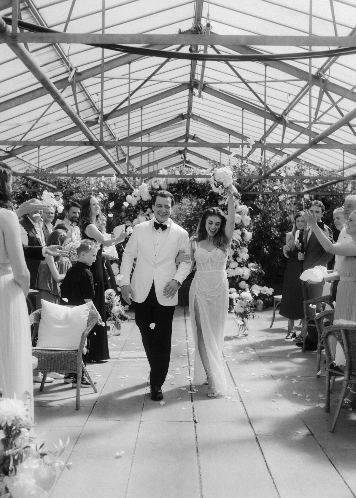 Editorial Hochzeitsbilder im Gewächshaus Karben